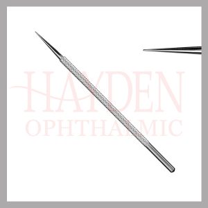 Wilder Lachrimal Dilator Size 2, .4mm medium tapered tip, round knurled handle, 100mm overall length, stainless steel